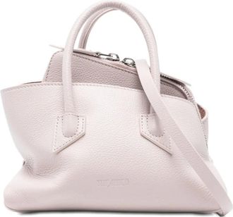 The Attico Lichtroze Top Handvat Tas - Dames - Handtassen - Roze - ONE Size - Leer - Tassen