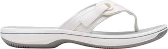 Clarks Brinkley Reyna Sandal - Dames - Slippers - Wit - 42 EU - Schoenen