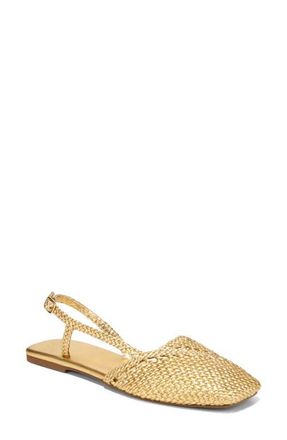 Franco Sarto Ilona Slingback Flat in Ocra Gold at Nordstrom, Size 8.5