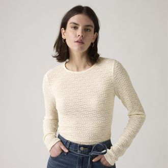 Levi's Anika Crewneck Top - Womens - 2XL - White