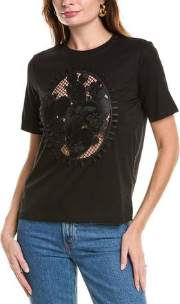 Oscar De La Renta Oscar De La Renta Cactus Applique T-Shirt