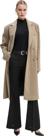 Iro Abrigo Cruzado con Botones - Coats - Mujer - Beige - L