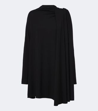 Toteme Draped scarf-detail jersey minidress