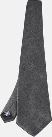 HUGO BOSS Boss By Hugo Boss Grey Patterned Silk Traditional Tie