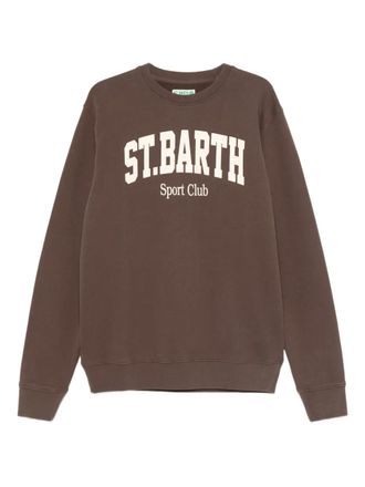 MC2 Saint Barth Felpa con grafica - Marrone