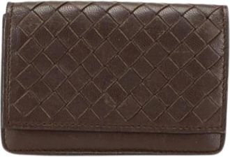 Bottega Veneta Pre-owned Wallets, female, Brown, Size: ONE SIZE Pre-owned Leather Wallet