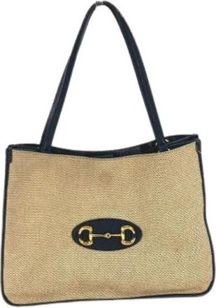 Gucci Pre-owned Tote Bags, female, Beige, Size: ONE SIZE Pre-owned Vintage Tote Bag