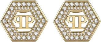 Philipp Plein Pjrea 13Eu Oorbellen - Dames - Oorbellen - Geel - ONE Size - Accessoires