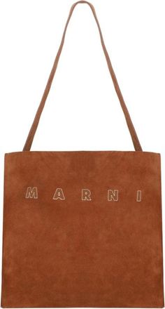 Marni Museo Tote - Dames - Shoppers - Bruin - ONE Size - Leer - Tassen