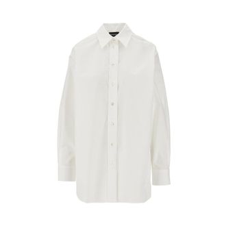 Emporio Armani Oversized poplin shirt Woman 40