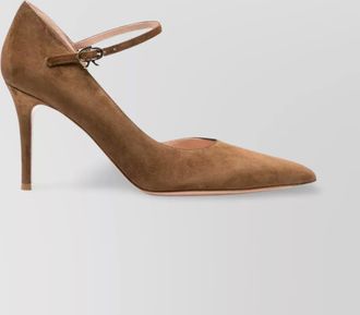 Gianvito Rossi pointed toe suede stiletto heel pumps