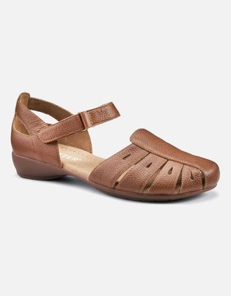 Hotter Womens May Womens Wide Fit Sandals - Brown - Size: 3