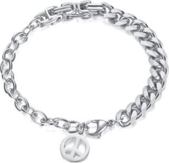 Firetti Edelstahlarmband »Schmuck Geschenk Peace, Frieden«