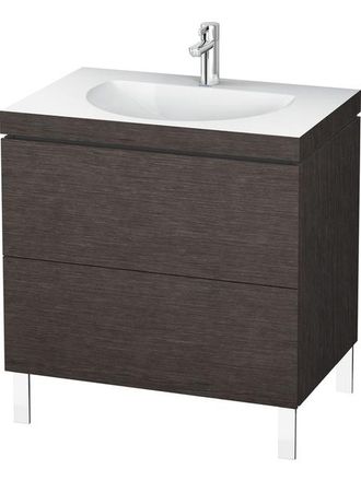 Duravit Lavabo Para Muebles Duravit L-cube C-bonded Con Base, Colgado En La Pared, 120x48 Cm, 1 Extra&iacute;ble, Sin Rebosadero, 3 Agujeros Para Grifos, Color: Robl