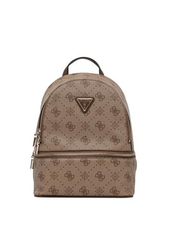 Guess Co monogram zip backpack - Brown