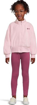 Under Armour Sherpa Full-Zip Set (Little Kid) Girls Clothing Prime Pink : 6X Little Kid, Polyester