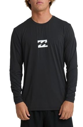 Billabong All Day Wave Graphic Long Sleeve UPF 50+ Surf T-Shirt in Black at Nordstrom, Size Xx-Large