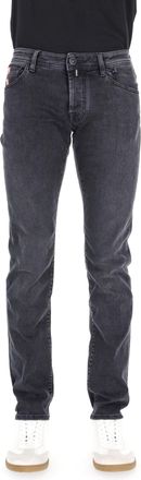 Jacob Cohen Saffiano Label Cotton-Modal Stretch Jeans Nick Fit