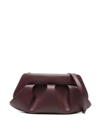 Themoirè pleated clutch bag - women - Recycled Polyurethane/Recycled Cotton/Recycled PET - One Size - Purple