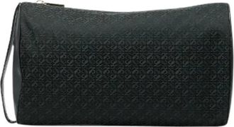 Loewe Pre-owned Clutches, female, Black, Size: ONE SIZE Pre-owned Canvas Clutch