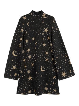 Chinti and Parker constellation mini dress - women - Fabric - LL - Black