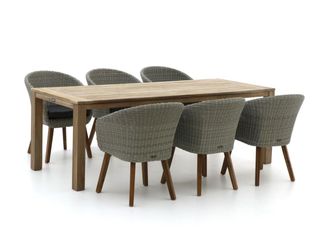 Intenso Furniture Intenso Tropea/ROUGH-S 220cm dining tuinset 7-delig