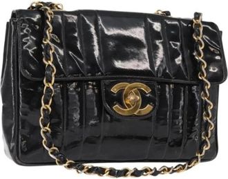 Chanel Pre-owned Coated Canvas Schoudertas - Dames - Vintage Schoudertas - Zwart - ONE Size - Vintage