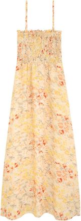 Faithfull The Brand Sorana Floral-printed Woven Midi Dress - Yellow - S (UK8-10 / S)