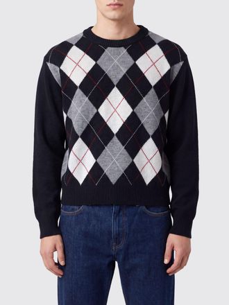 Dunst Maglia girocollo in pura lana con motivo a rombi