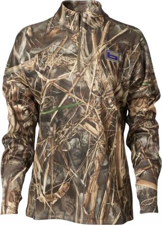 Banded Womens Tec Fleece 1/4 Zip Pullover Top In Camo