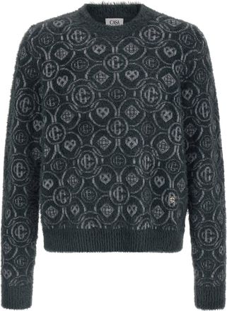 Casablanca Gray Wool Mens Cardigan