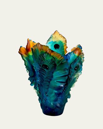 Daum Fleur de Paon Vase - Large