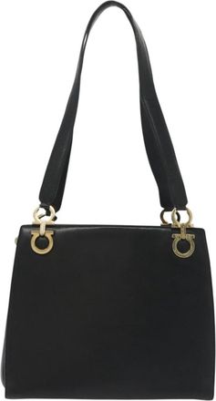 Ferragamo Gancini Shoulder Bag Leather Leather Shoulder Bag Bag (Pre-Owned)