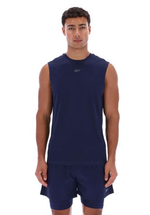 Reebok T-Shirt REEBOK ID TRAIN SLVLS TECH TEE, Herren, Gr. XXL, vector navy, Obermaterial: 100% Polyester, Rundhals, Shirts T-Shirt