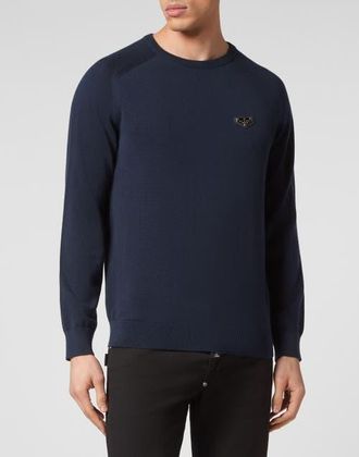 Philipp Plein Pullover Round Neck Men in Navy at Nordstrom, Size Xxx-Large