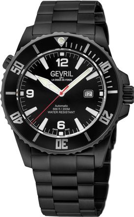 Gevril Group Canal Street Automatic Black Dial Mens Watch 46603B