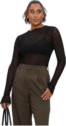 Ibana Taola Longsleeve - Dames - Longsleeves - Zwart - XL - Tops