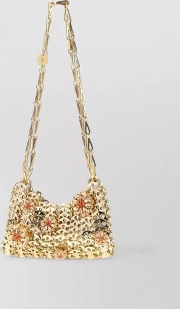 Paco Rabanne metal chain 1969 shoulder bag floral strap