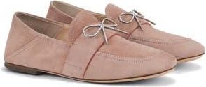 AGL Crystal Ribbon Leather Loafer in Velour Tanny at Nordstrom Rack, Size 9.5Us / 39.5Eu