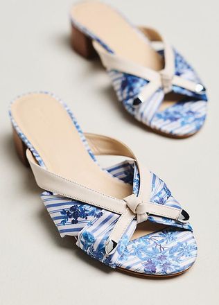 Maeve Knotted Slip-On Block Heels