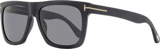 Tom Ford Unisex Morgan Polarized Sunglasses TF513 02D Matte Black 57mm