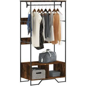 vidaXL Armadio Rovere Fumo 90x50x180 cm in Truciolato - Vidaxl