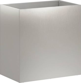 vidaXL Macetero De Jard&iacute;n Plateado 50 X 30 X 40 Cm Acero Inoxidable Vidaxl