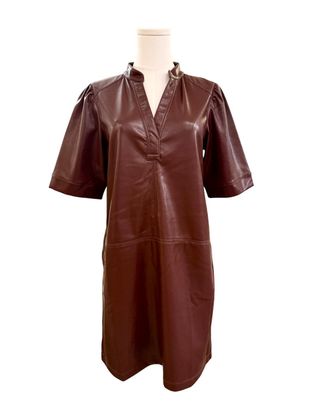 M&eacute;lissa Nepton Womens Lauryn Mini Dress In Dark Burgundy