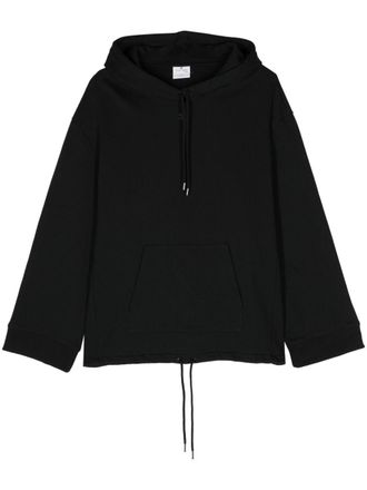 Courr&egrave;ges Hoodie met logopatch - Zwart