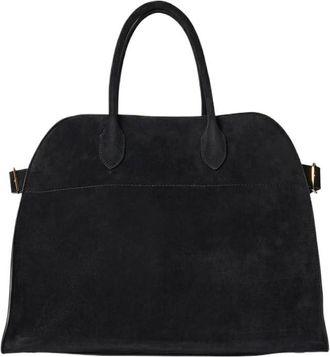 Generic Womens Luxury Suede Tote Bag - Large Designer-Inspired Handbag - Fashionable Top Handle Work Bag - Hobo Tote, Black Suede Pattern 10 Inches