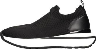 Michael Kors Schoenen, Dames, Zwart, 36 EU, Polyester, Ari Slip-On Sneakers