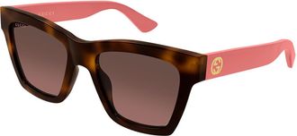 Gucci GG1714S 012 Womens Sunglasses Tortoiseshell Size 54 - Free RX Lenses - Free RX Lenses