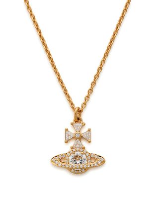 Vivienne Westwood Mila orb Pav&eacute; Necklace - Gold - One Size