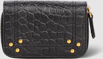 Jerome Dreyfuss Porte-Monnaie Henri Cuir Bubble Noir